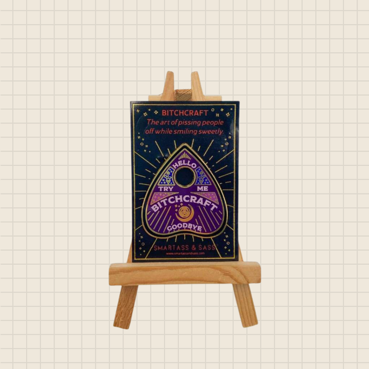 bitchcraft enamel pin