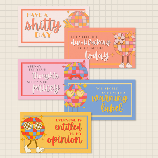 unsolicited sarcasm cards (set of 25)