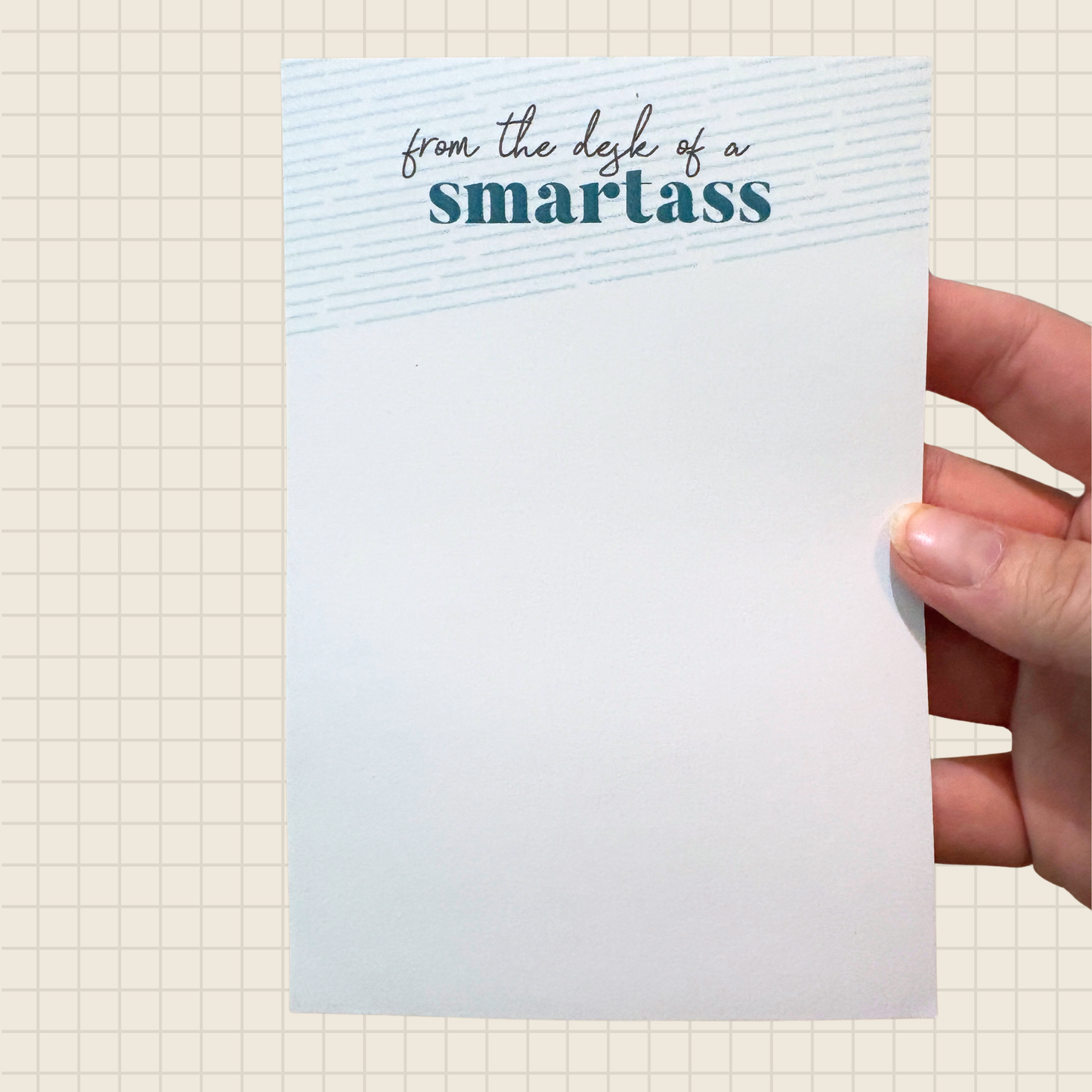 from the desk of a smartass sticky notepad