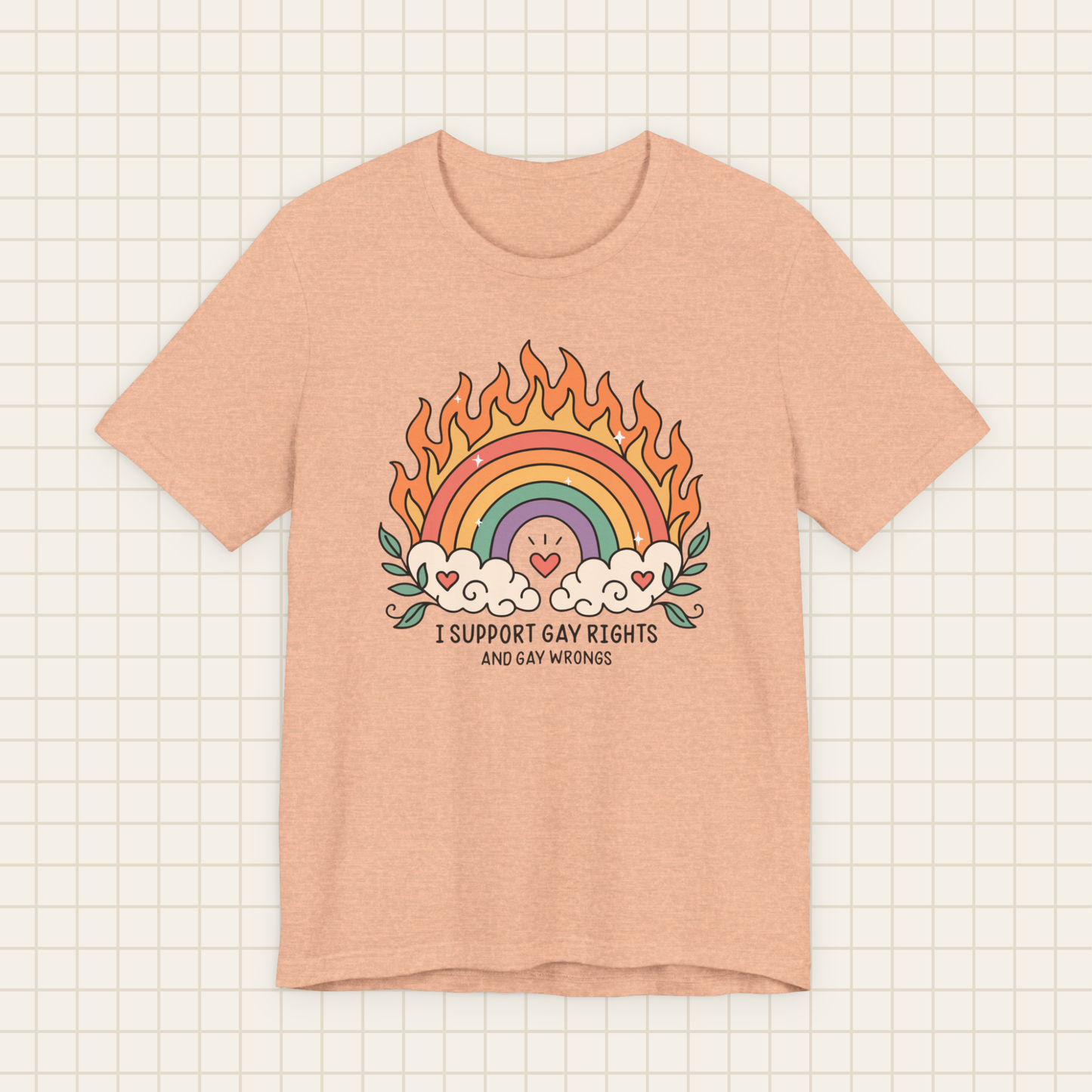 i support gay rights & wrongs tee