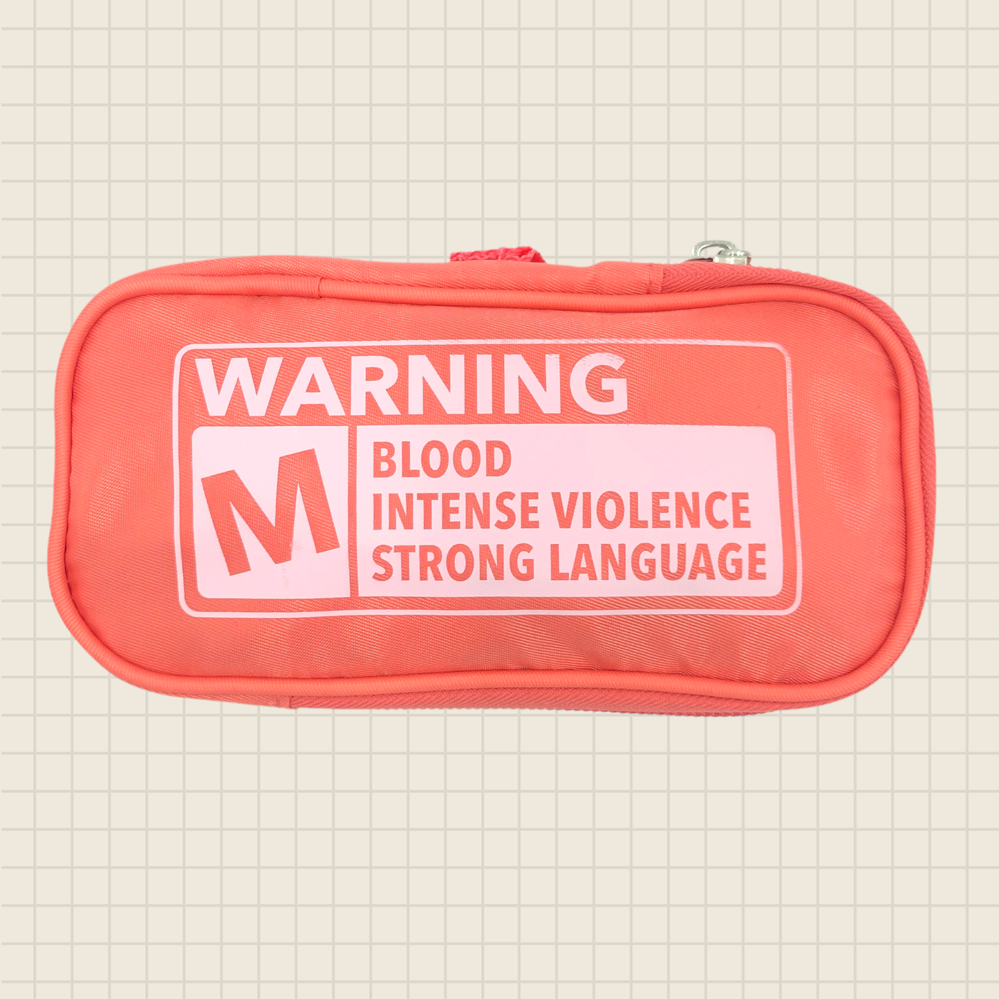 warning tampon pouch