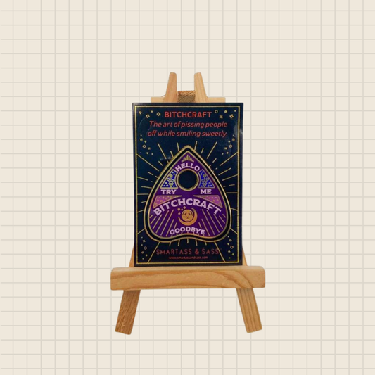bitchcraft enamel pin