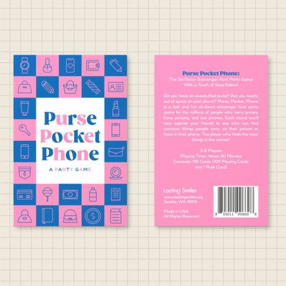 purse pocket phone card game