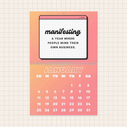 2026 Bad Decisions Wall Calendar