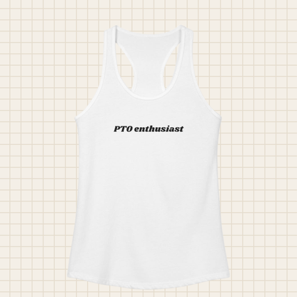 PTO enthusiast women's tank top (Next Level)