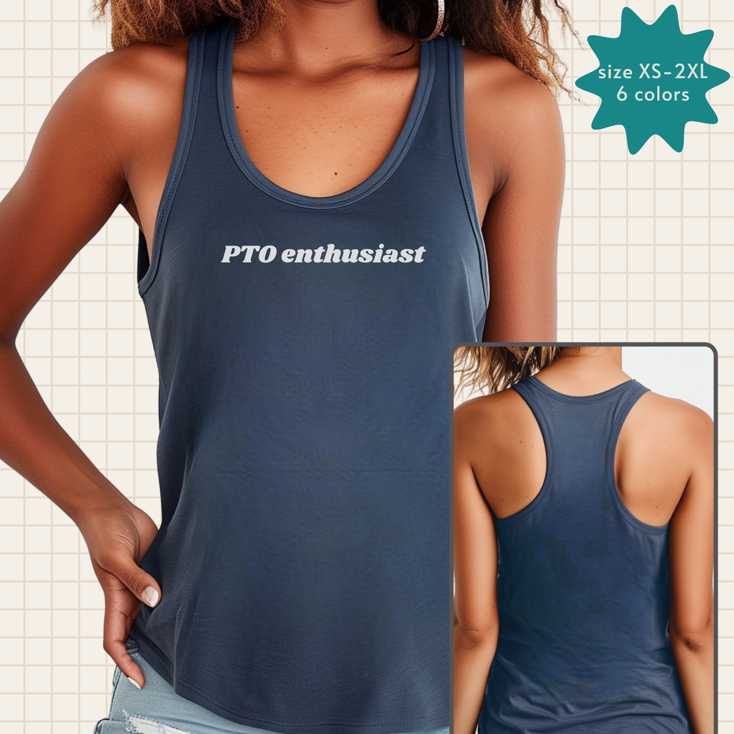 PTO enthusiast women's tank top (Next Level)