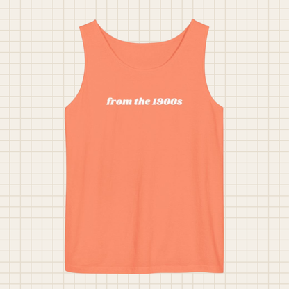 from the 1900s tank top (Comfort Colors)