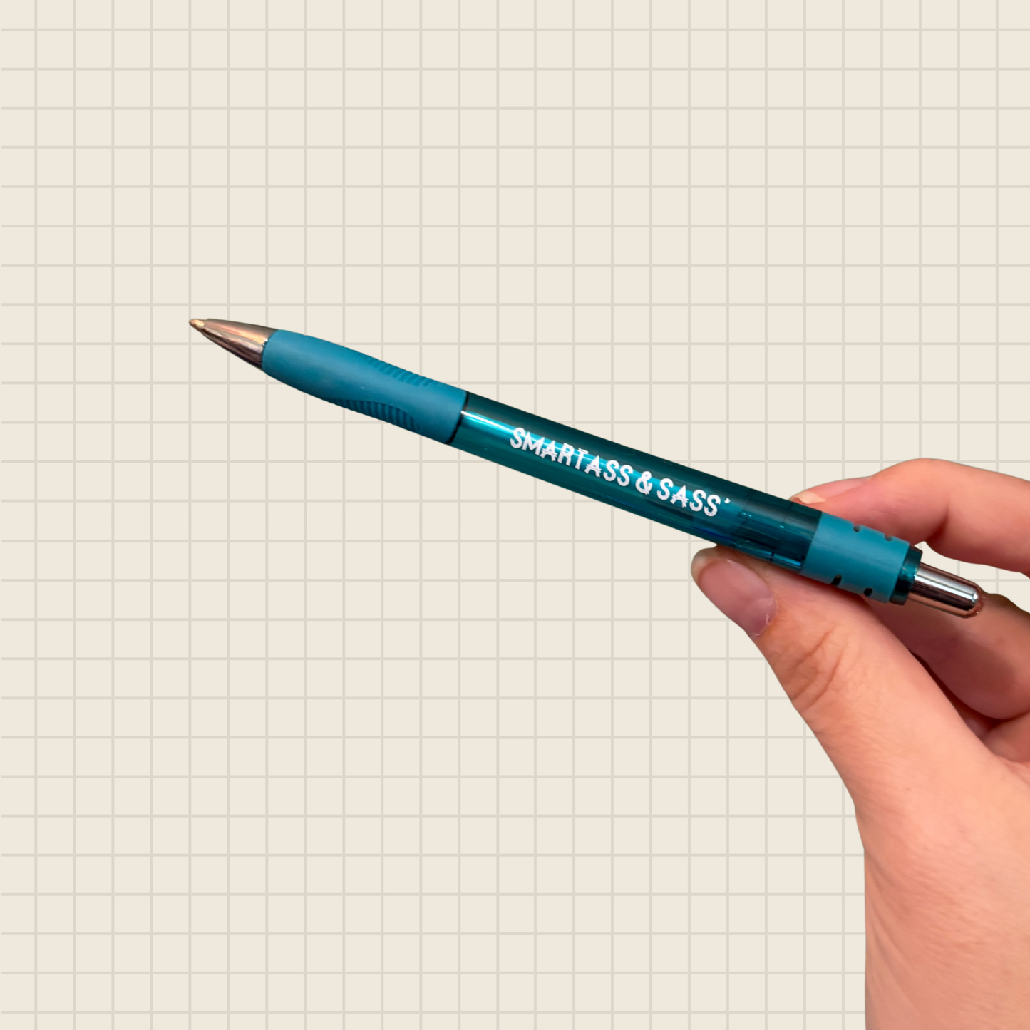 smartass & sass teal pen