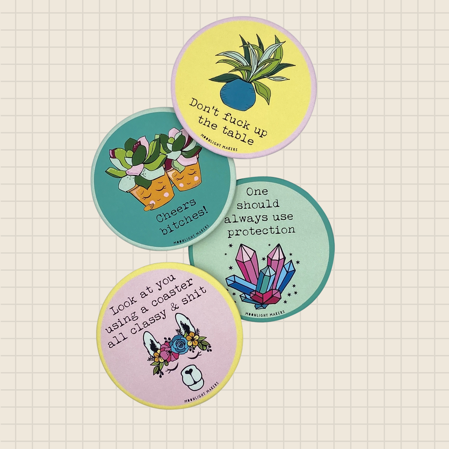 snarky coaster set