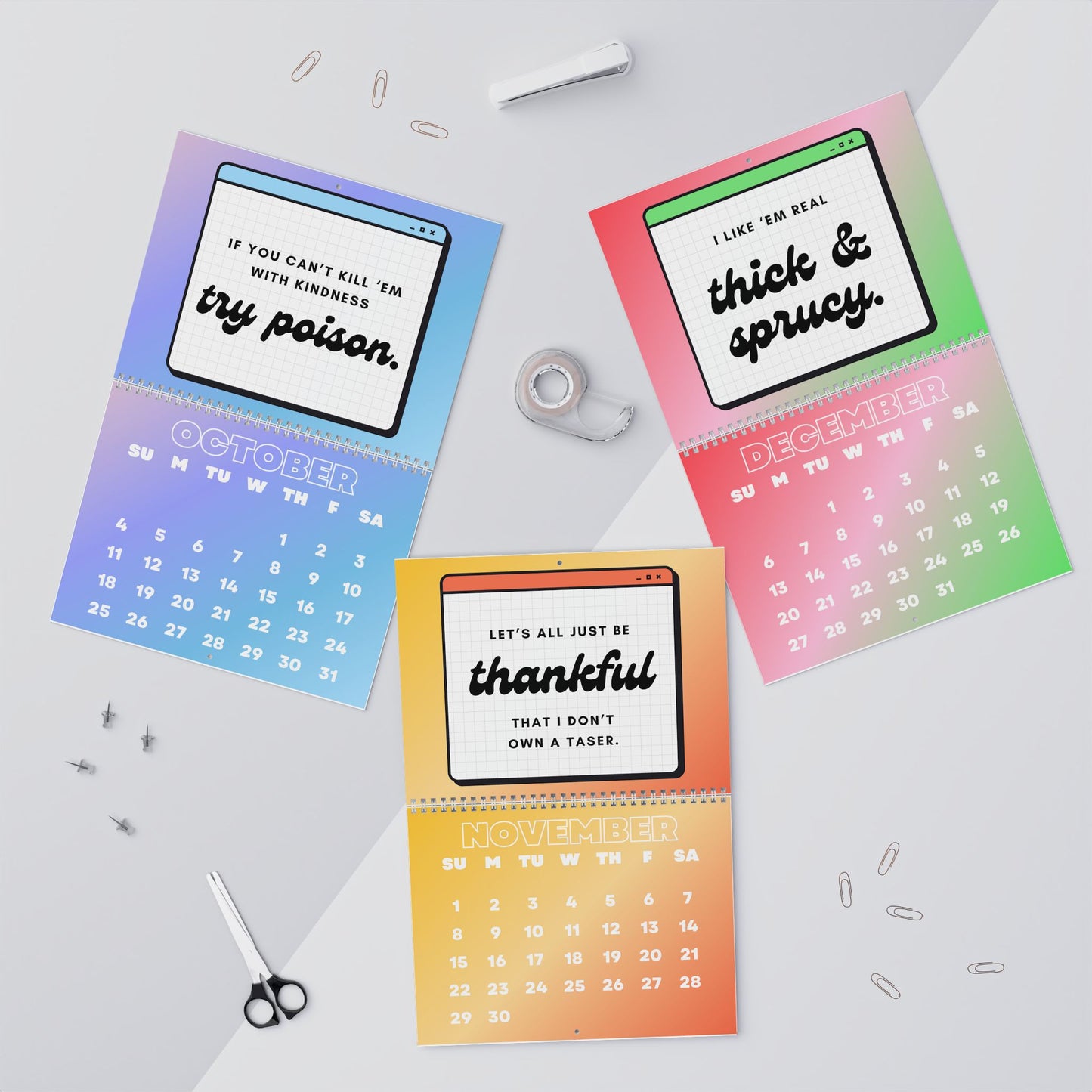 2026 Bad Decisions Wall Calendar