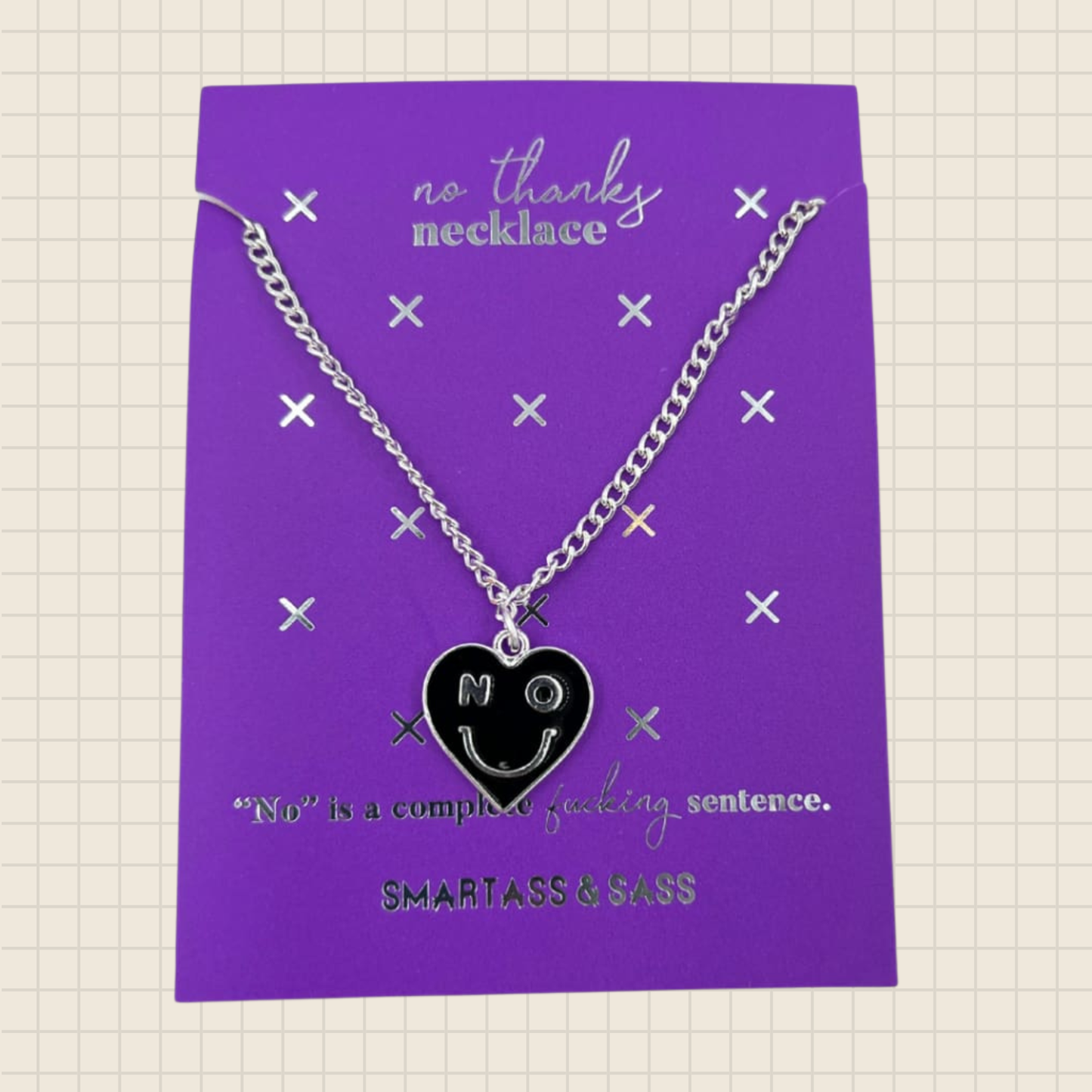 no thanks necklace