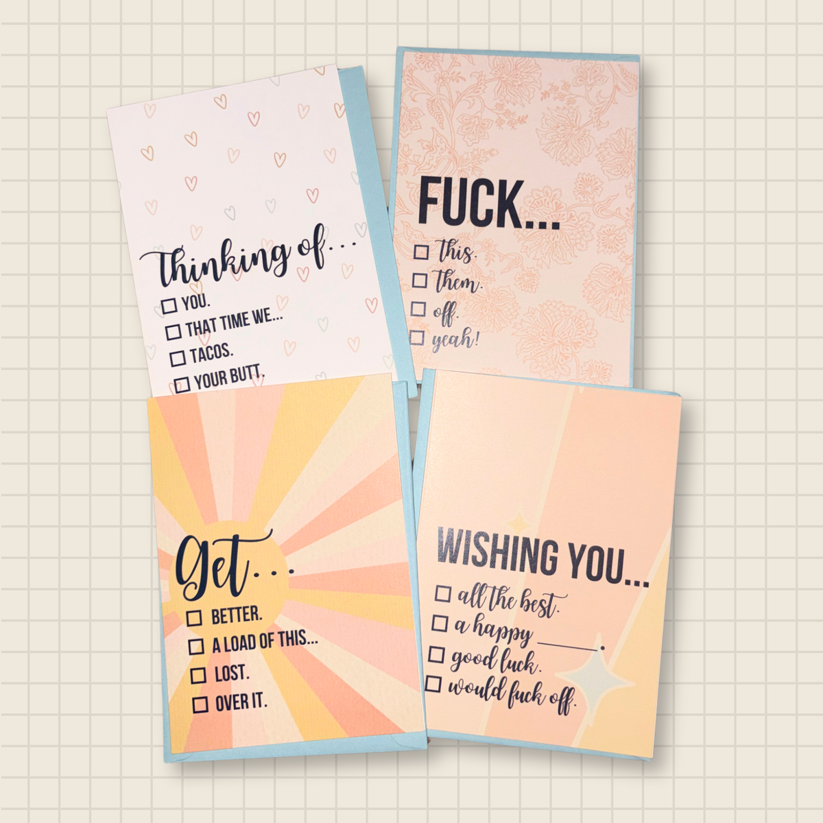 greeting card set (4 cards)