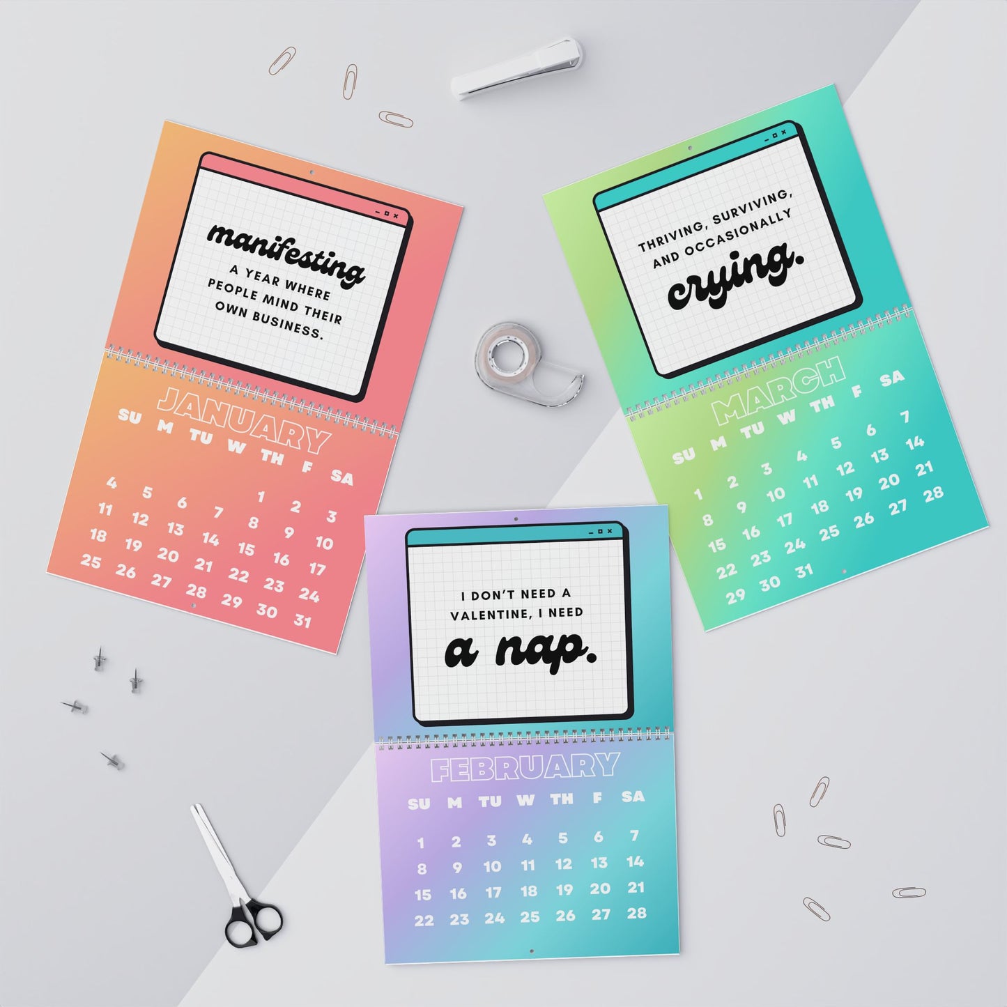 2026 Bad Decisions Wall Calendar