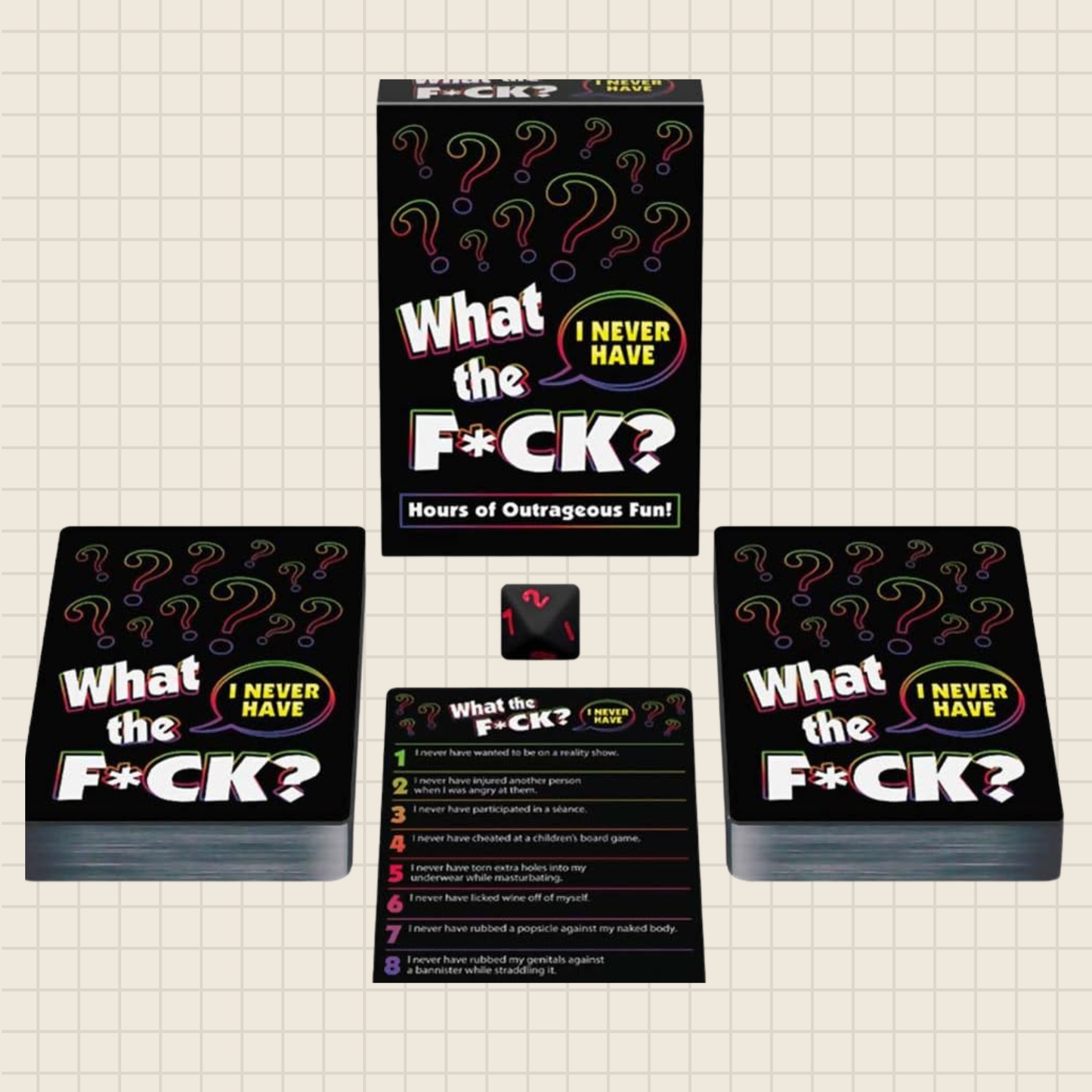 "i never have" what the fuck card game