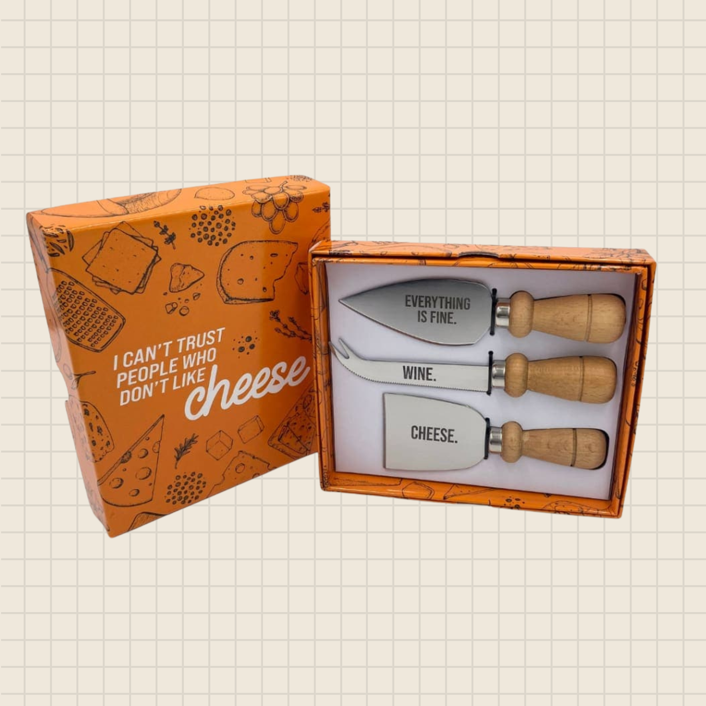 everything is fine cheese knives