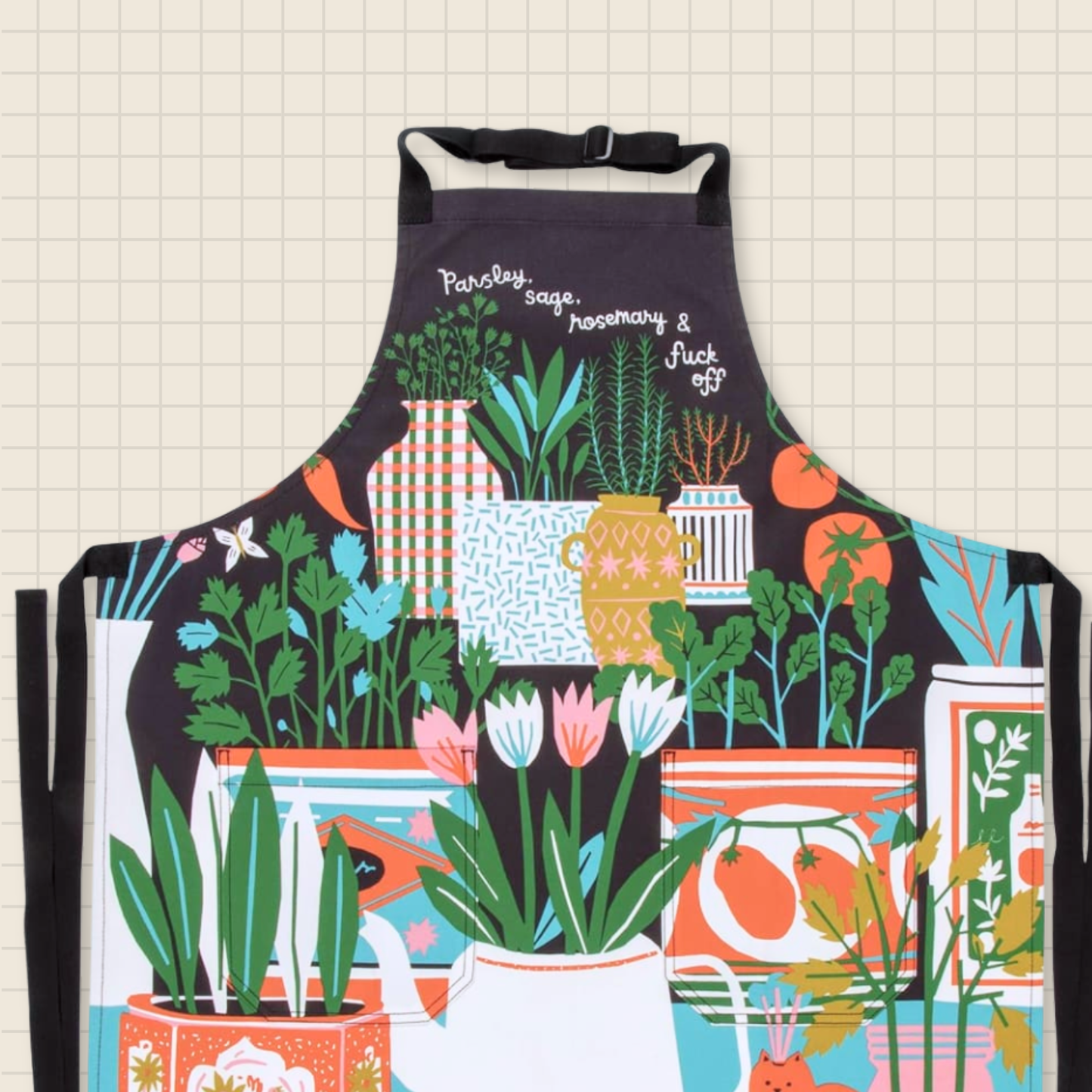 parsley sage rosemary fuck off apron