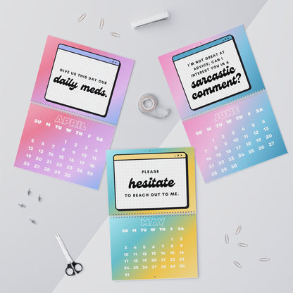 2026 Bad Decisions Wall Calendar