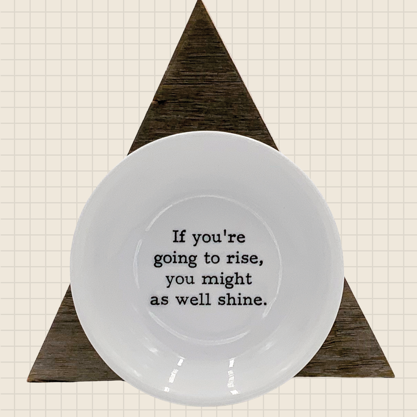 might as well shine ring dish