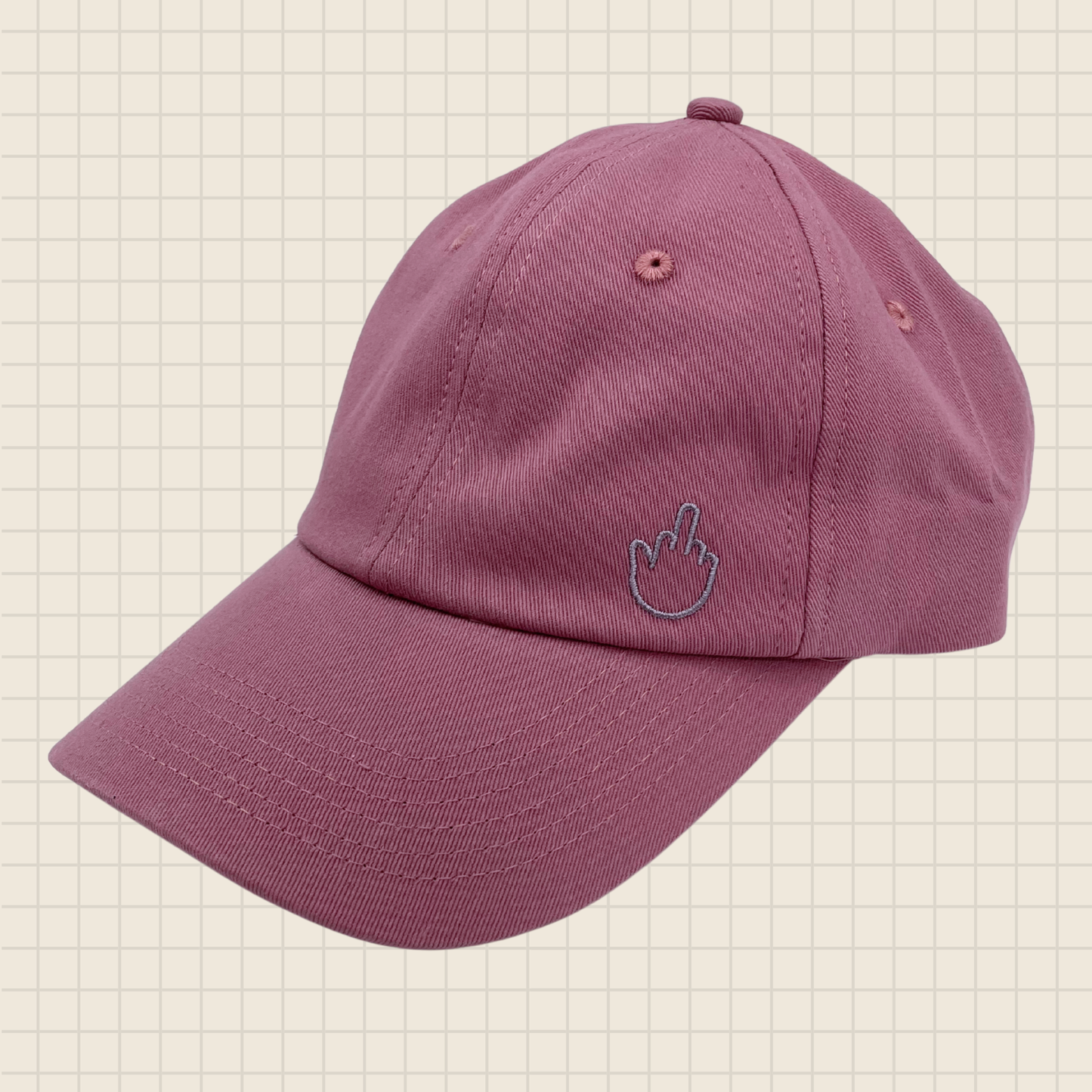 middle finger hat (with slide buckle adjuster)