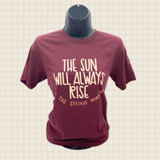 sun will rise shirt - XL unisex